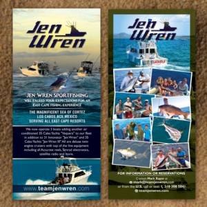 Jen Wren Sportfishing.  Come have fun in the sun fishing on our deluxe cruisers  | Flyer Design by Souvik Roy (Alex Pro)