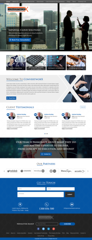 Website redesign for a Cloud Advisory business | Web Design by Sbss