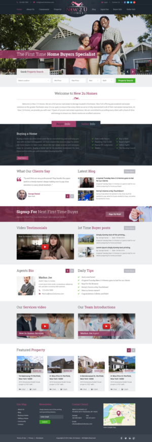 Real Estate Site Update - wordpress | Wordpress Design by Sbss