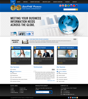 Creative Web Design - Intl Market Research Company | Web-Design von Sbss