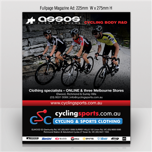 Advertisement Design by Mon01 for Cycling & Sports Clothing | Design: #2097479