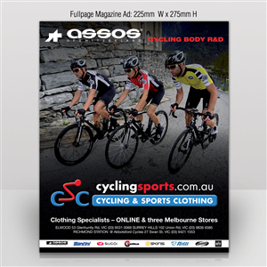 Advertisement Design by Mon01 for Cycling & Sports Clothing | Design: #2114593