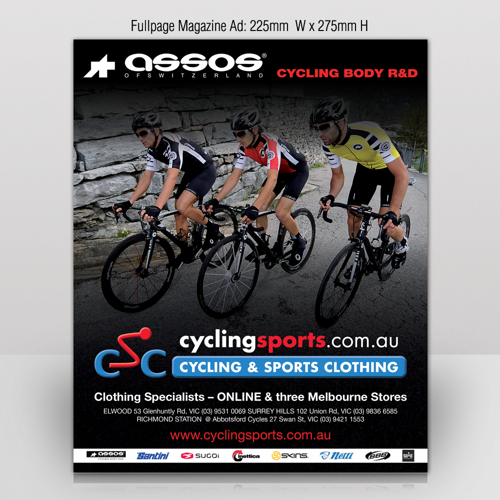 Advertisement Design by Mon01 for Cycling & Sports Clothing | Design #2117952