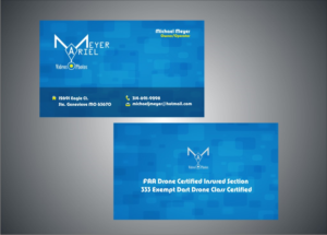 Business Card Design by Anil for MEYER AERIAL IMAGING | Design #9682246