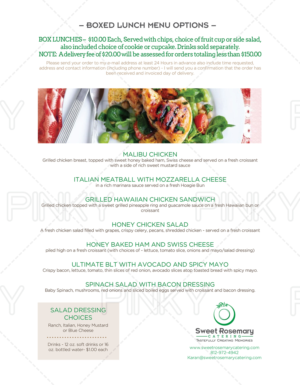 Menu Design Project for New Catering company | Menü-Design von Pinky 