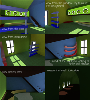 Internal Room Layout 3D and plan