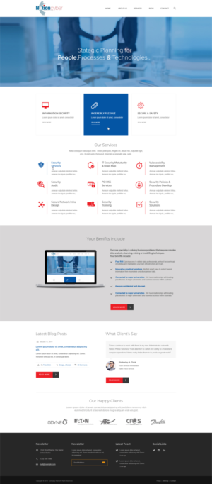 Web designe for information security | Web Design by Vikram M