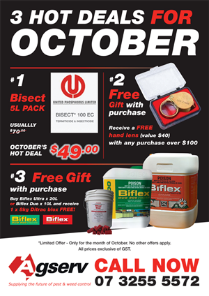 Agserv October specials | Flyer Design by Tony Walker Graphics Limited