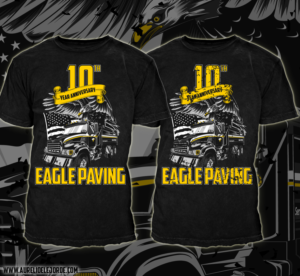 Eagle Paving 10th year anniverssary  | T-Shirt-Design von Athird Creatives