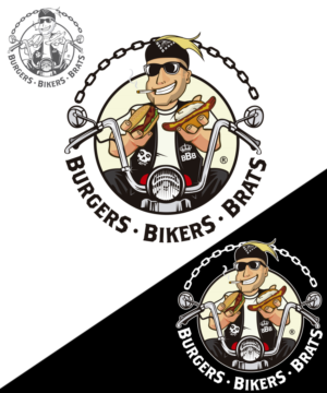 Burgers, Bikers, Brats | Logo-Design von StudioD™