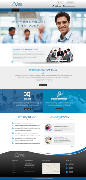 Training Company Needs a Web Design | Web Design by Sbss