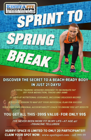 Sprint to Spring Break  21 day Challenge | Poster-Design von Wally_F