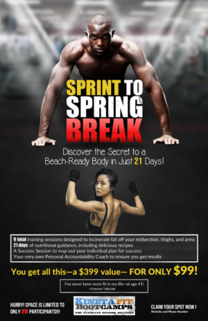 Sprint to Spring Break  21 day Challenge | Poster-Design von Gfx.26™