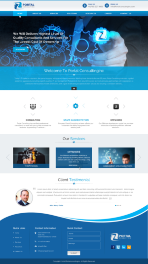 Portal Consulting Website  | Web Design by Sbss