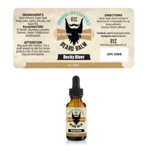 Uwharrie Spa Essentials - USE - Beard Oil - 'Name of Scent