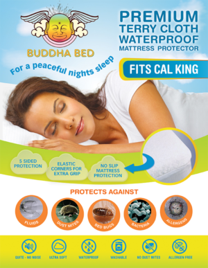 Buddha Bed Product Marketing Sheet Front and Back | Flyer-Design von Karen Gameiro