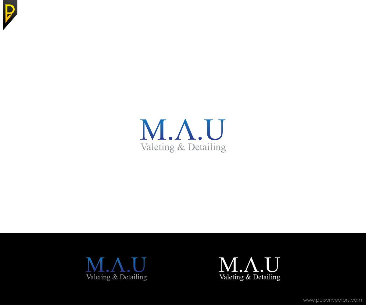 Logo Design by poisonvectors for M.A.U Valeting and Detailing | Design #10267845