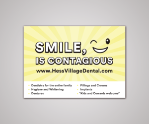 Billboard design for a dental office.  10 feet x 20 feet in size. | Werbetafel-Design von R M