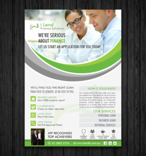 Flyer Design by ecorokerz for i Lend Finance Solution | Design #10279070