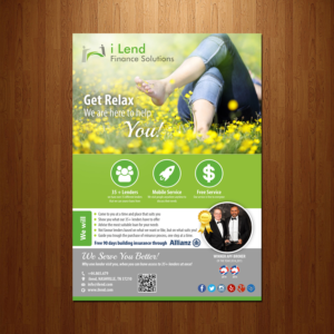 Flyer Design by VEGA-Designs for i Lend Finance Solution | Design #10366613