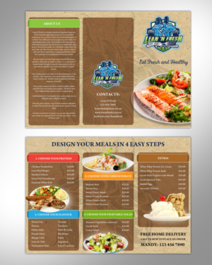 Menu Design by pivotaldesign.biz for Lean n fresh  | Design: #10310900