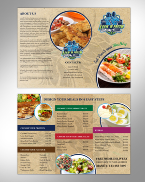 Menu Design by pivotaldesign.biz for Lean n fresh  | Design: #10310902