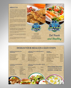 Menu Design by pivotaldesign.biz for Lean n fresh  | Design: #10310910