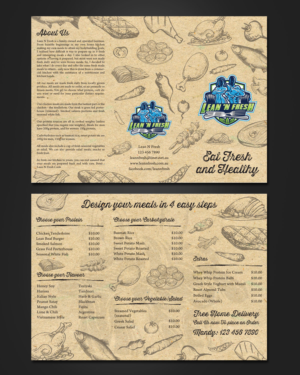 Menu Design by pivotaldesign.biz for Lean n fresh  | Design: #10341420