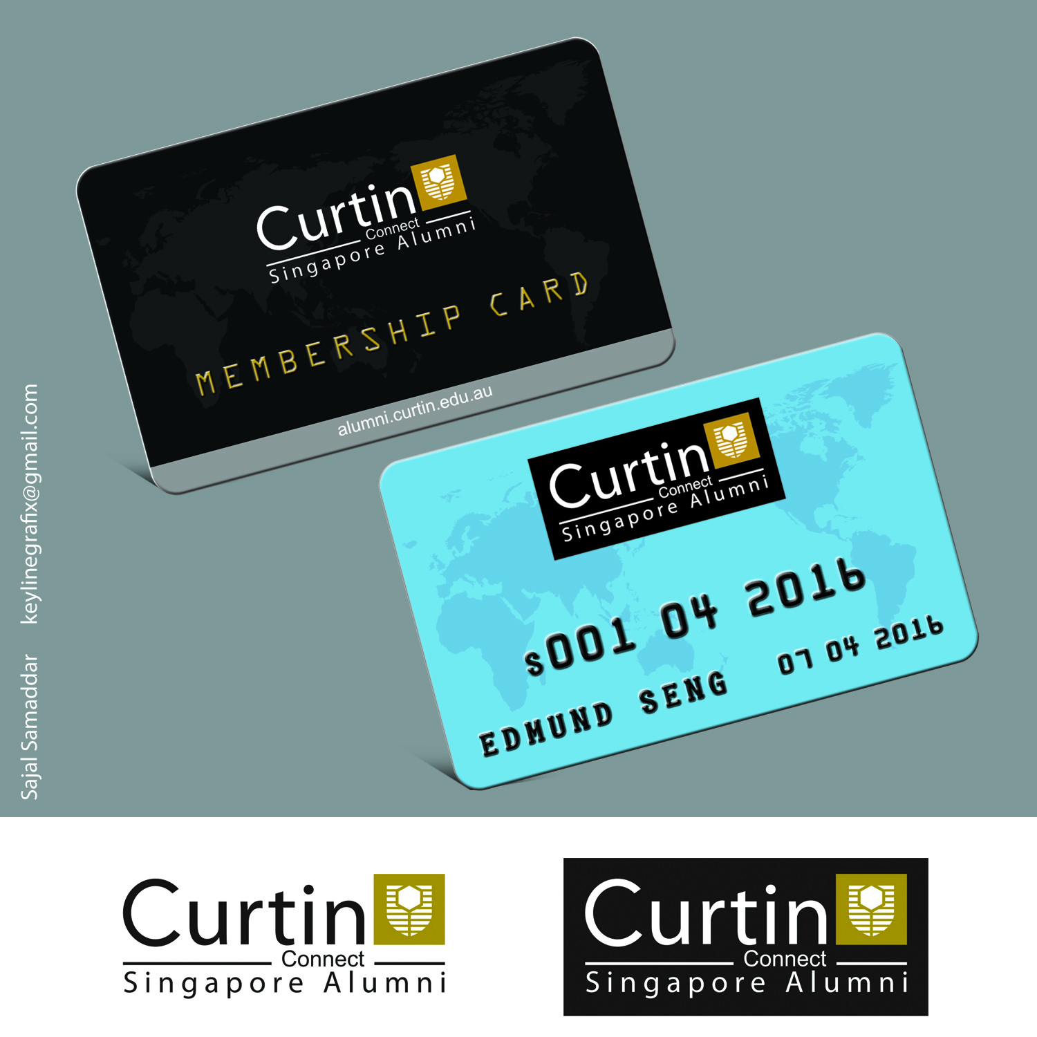 Card Design by Sajal Samaddar for Curtin University Alumni Singapore Chapter | Design #10465229