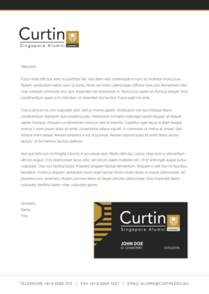 Karten-Design von Brian Ellis für Curtin University Alumni Singapore Chapter | Design: #10411024