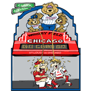 Cubbie bear urinating on cardinals fans | T-Shirt-Design von Kristen