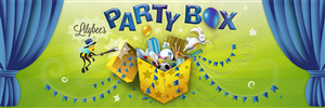 Partybox image and text illustration | Illustration Design by Karen Gameiro