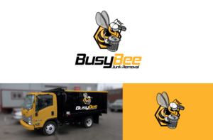 Busy Bee Junk Removal | Logo Design by ·Julian·