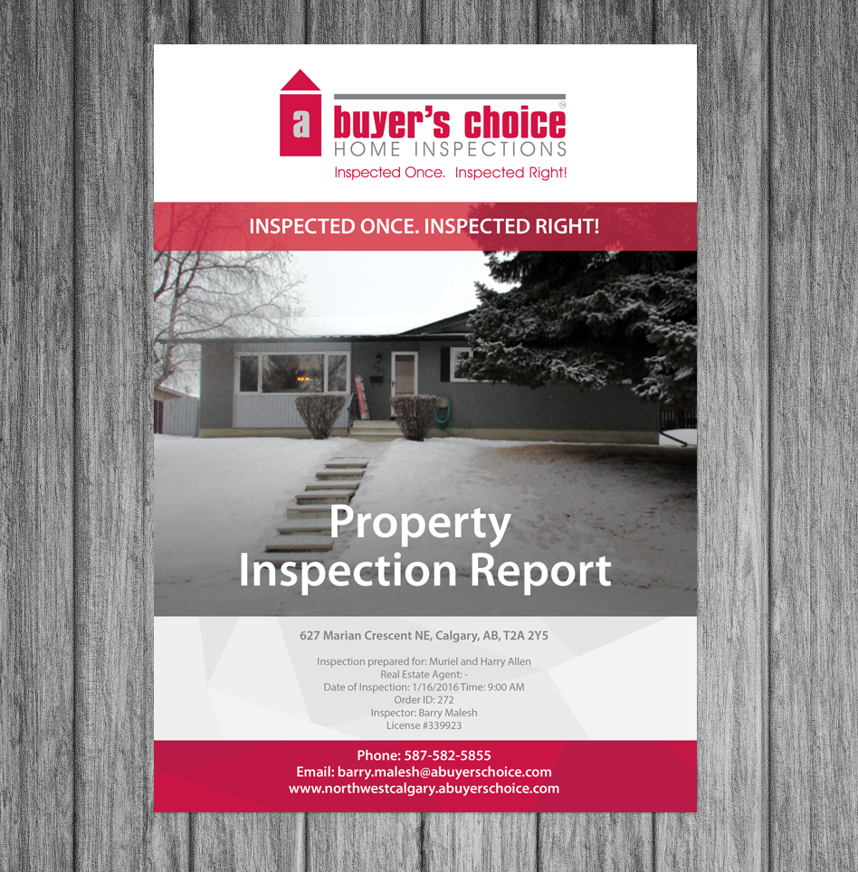 Broschüren-Design von Victor_pro für A Buyers Choice Home Inspections | Design #10595035