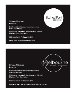 Melbourne Makeup & Hair Academy | Business Card Design by Priyo Subarkah