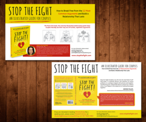 Stop the Fight! Postcard Design for a New Book for Couples | Postkarten-Design von Designers Hub