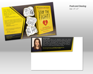 Stop the Fight! Postcard Design for a New Book for Couples | Postkarten-Design von MicroZ