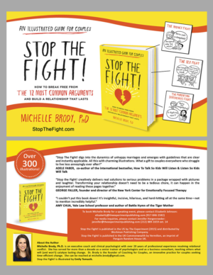 Stop the Fight! Postcard Design for a New Book for Couples | Postkarten-Design von maricreatives