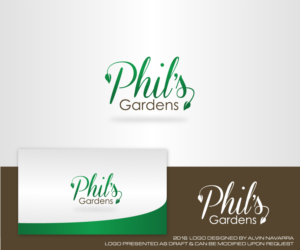 Logo Design by alvinnavarra for Phil's Gardens | Design #10767147