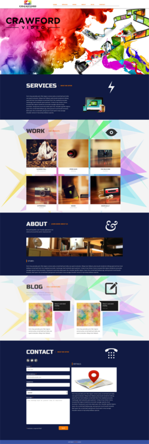 'Crawford Video' - Website Template Design (that I can use in Word Press) | Web Design by bdesigner9