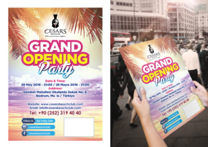 BEACH CLUB OPENING INVITATION & FLYER DESIGN | Flyer-Design von creative.SB