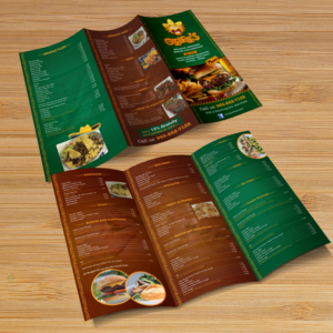 Menu Design by Kreative Fingers