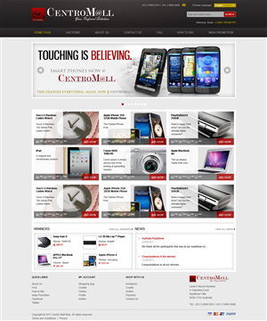 CentroMall Web Design | Web Design by Mayank Patel