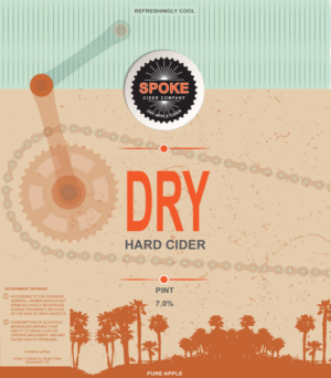 Hipster Hard Apple Cider - Bike / Gear / Cog Themed Label | Packaging Design by Designer Mate