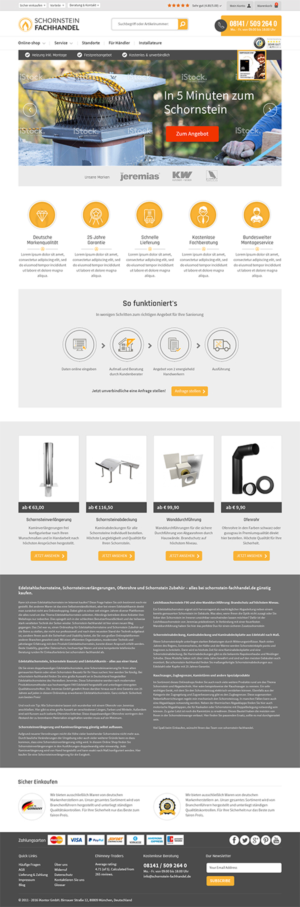 Redesign start page for existing onlineshop | Web Design by RupalTechno