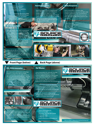 Brochure Design by Tjax for Source Automation Inc | Design #2326060