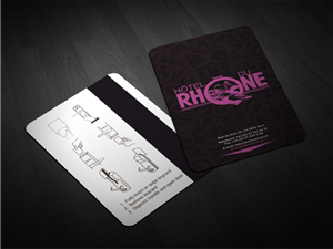 Business Card Design Project used as hotel key | Visitenkarten-Design von Atvento Graphics