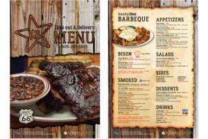 FREE BBQ for life if you win our business with your creative menu design  | Menu Design by Iwana Ioana