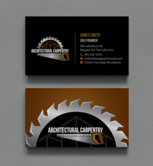 Business Card Design by chandrayaan.creative for Smith's Fine Edge Woodwork | Design #11194518