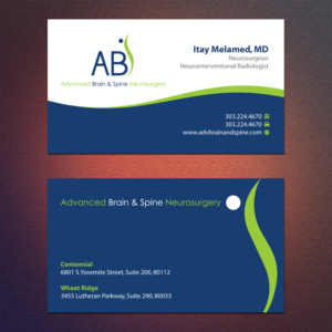 Advanced Brain & Spine Business card | Business Card Design by Dezero